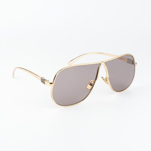 Miu Miu Women Sunglasses Gold Purple Brown Pilot MUA56S 5AK20I NEW AUTHENTIC main image 5